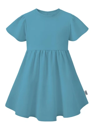 Malwee Kids - Vestido Curto Rodado Amarração Azul - MALWEE KIDS