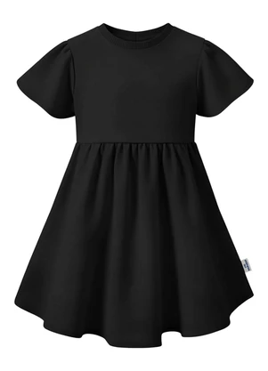 Malwee Kids - Vestido Curto Rodado Amarração Preto - MALWEE KIDS