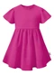 Malwee Kids - Vestido Curto Rodado Amarração Azul - variação: Rosa