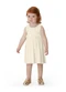 Carinhoso - Vestido Curto Rodado em Malha Texturizada Branco - variação: Branco