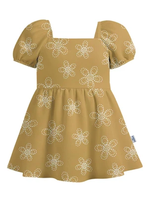Malwee Kids - Vestido Curto Rodado Floral Amarelo - MALWEE KIDS