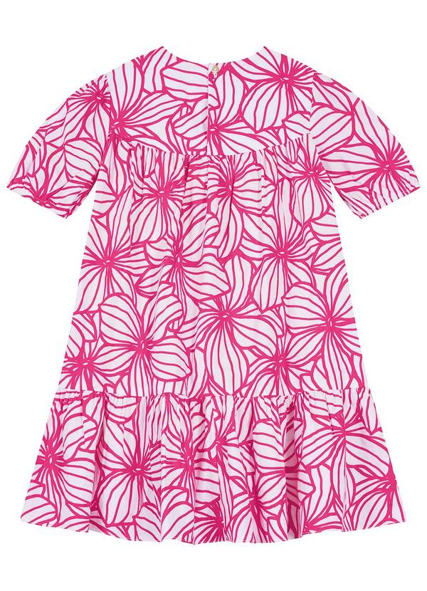 Carinhoso - Vestido Curto Tropical Rosa Escuro 2