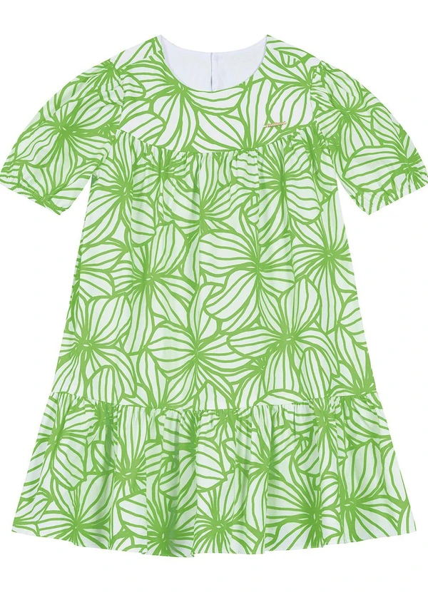 Carinhoso - Vestido Curto Tropical Verde