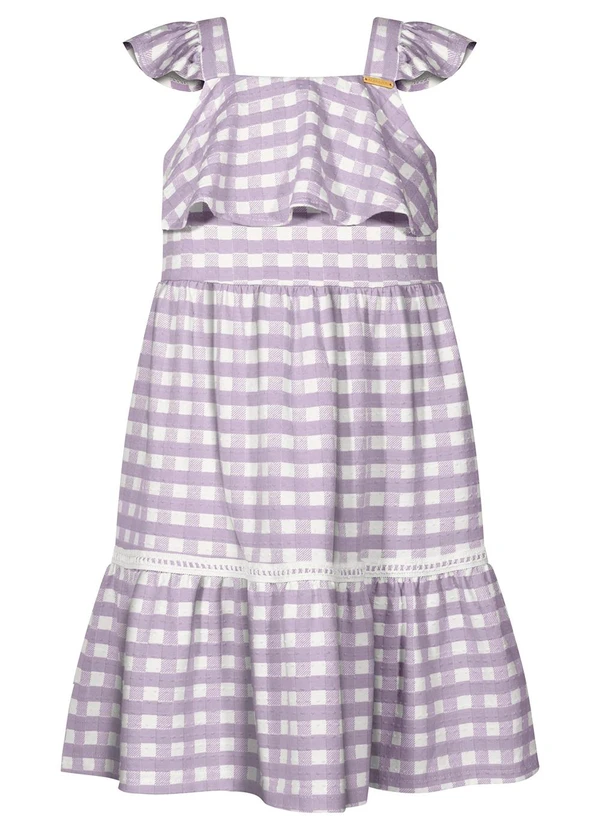 Alakazoo - Vestido de Alças com Babados Rosa 3