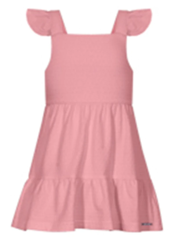 Alakazoo - Vestido de Alças em Malha de Algodão Rosa