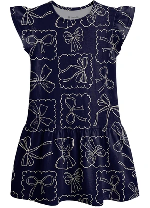 Brandili - Vestido de Araras Azul - BRANDILI