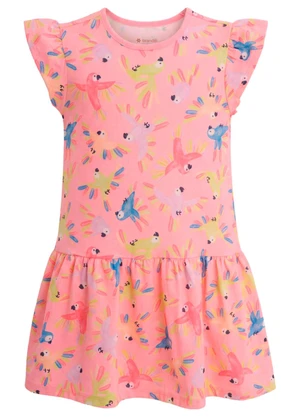 Brandili - Vestido de Araras Rosa - BRANDILI