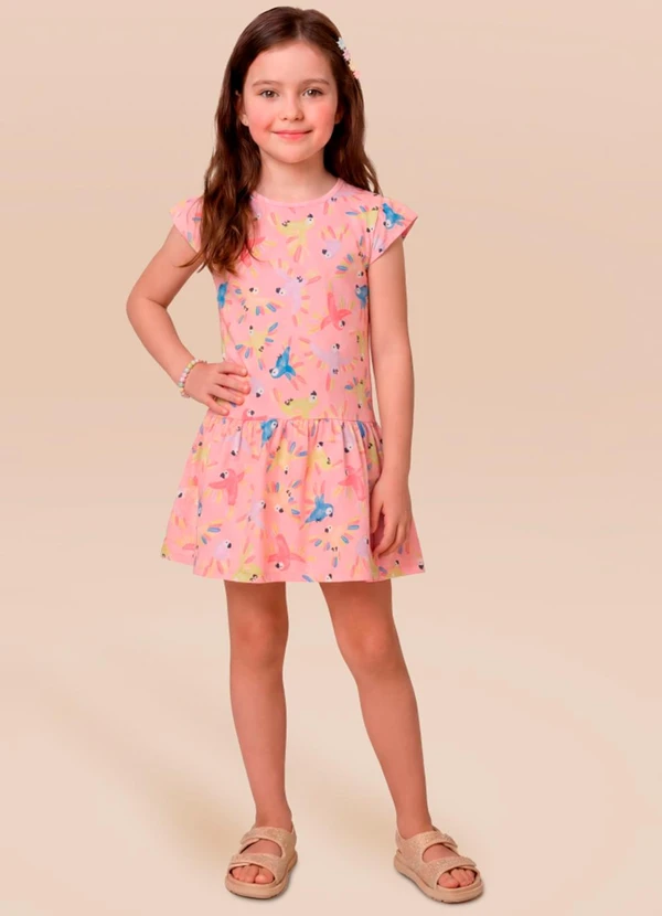 Brandili - Vestido de Araras Rosa