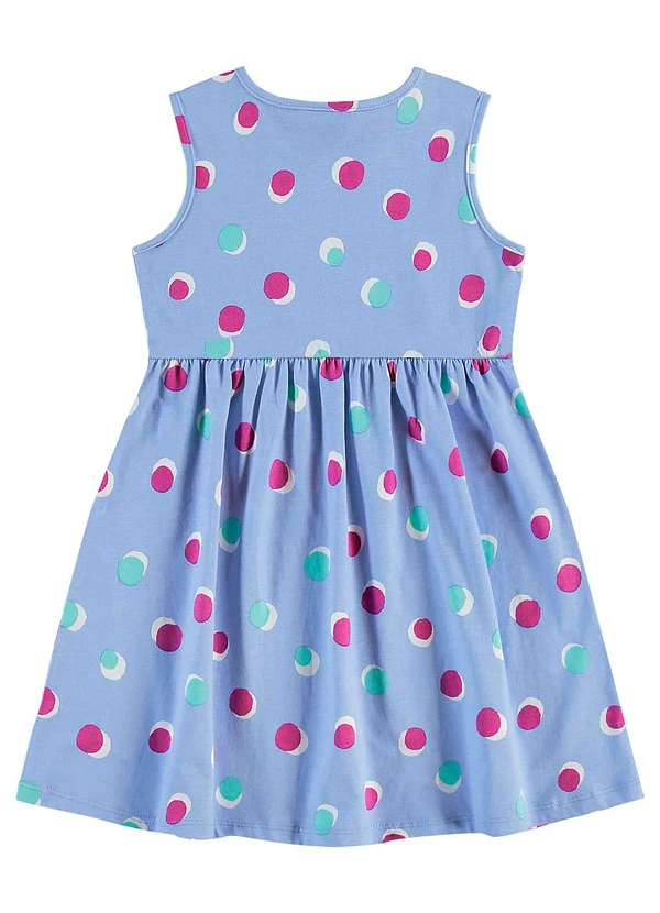 Bee Loop - Vestido de Bolinhas Infantil Azul 3