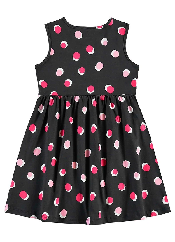 Bee Loop - Vestido de Bolinhas Infantil Preto 2