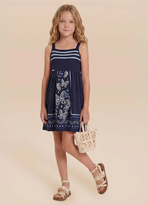 Brandili - Vestido de Borboleta Azul