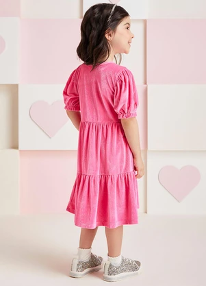 Momi - Vestido de Cotelê Rosa - MOMI