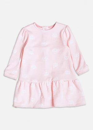 Momi - Vestido de Jacquard Rosa com Gatinhos Rosa - MOMI