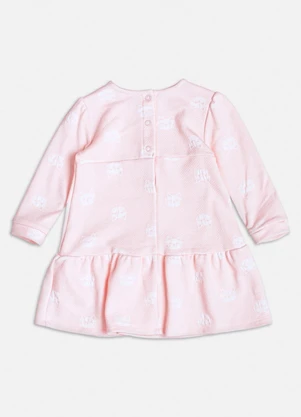 Momi - Vestido de Jacquard Rosa com Gatinhos Rosa - MOMI
