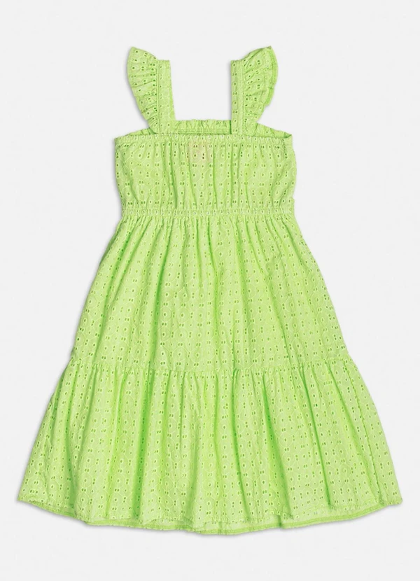 Momi - Vestido de Laise com Faixa Verde 5