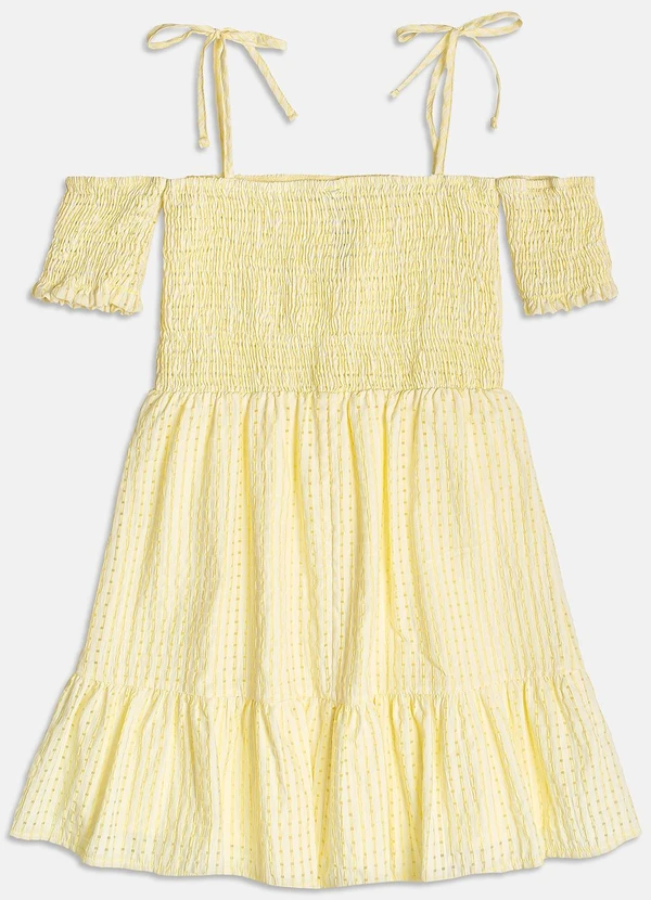 I Am - Vestido de Laise com Lastex Amarelo 5