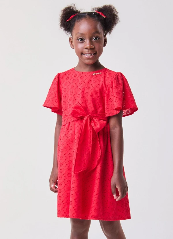 Bimbi - Vestido de Laise Vermelho Vermelho 1