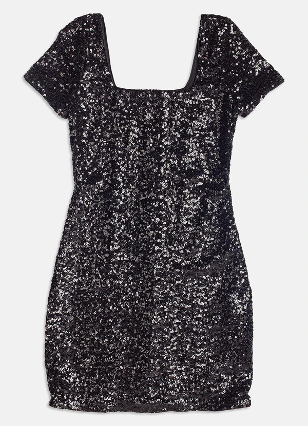 I Am - Vestido de Paetê Preto 5