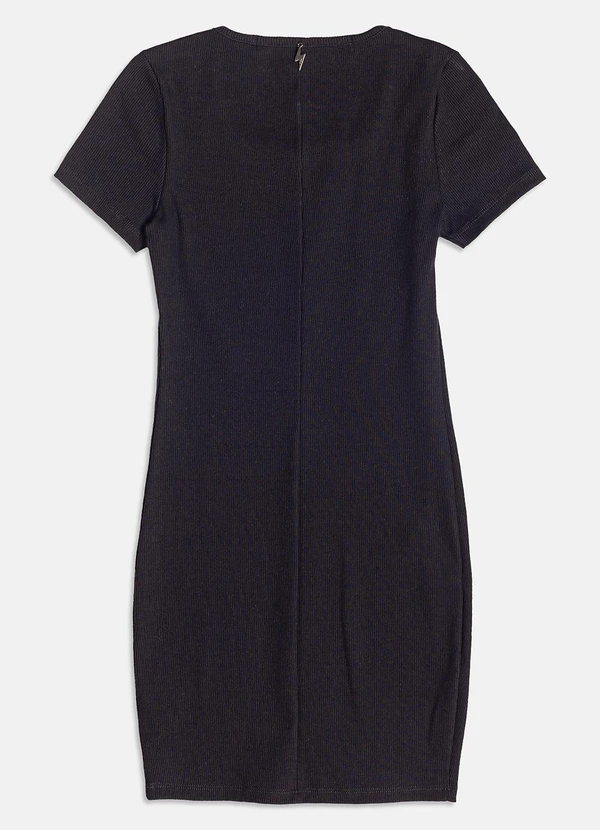 I Am - Vestido de Ribana com Strass Preto 6