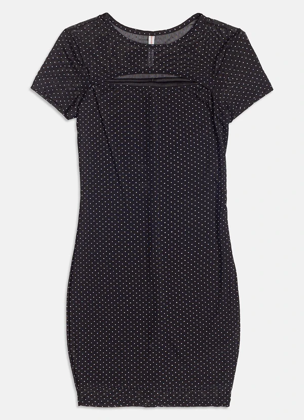 I Am - Vestido de Tule com Glitter Preto 5