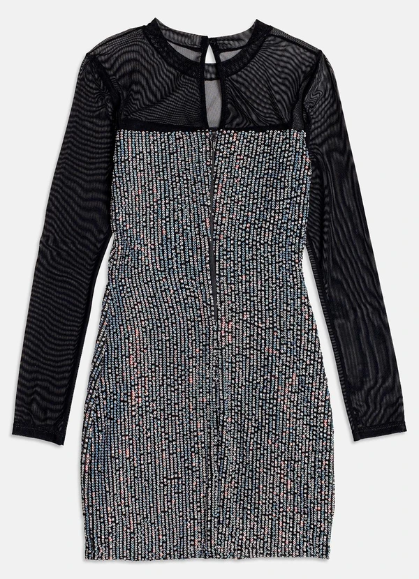 I Am - Vestido de Tule com Paetê Preto 6