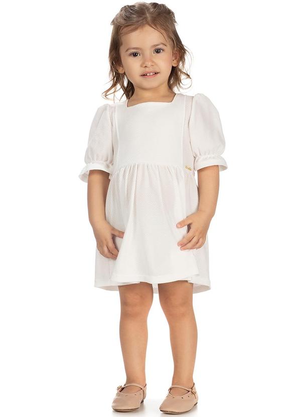 Amada - Vestido Decote Quadrado em Malha Bege