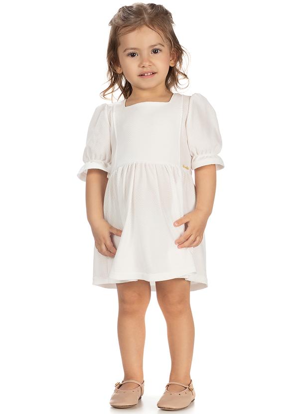 Amada - Vestido Decote Quadrado em Malha Bege