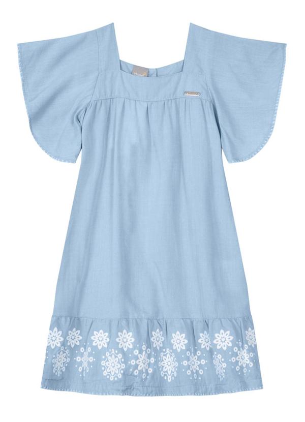 Brandili Mundi - Vestido Denim Infantil Menina Azul 2