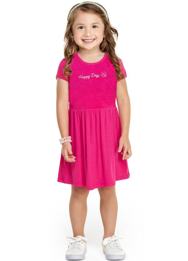 Alenice - Vestido Dias Felizes Menina Rosa