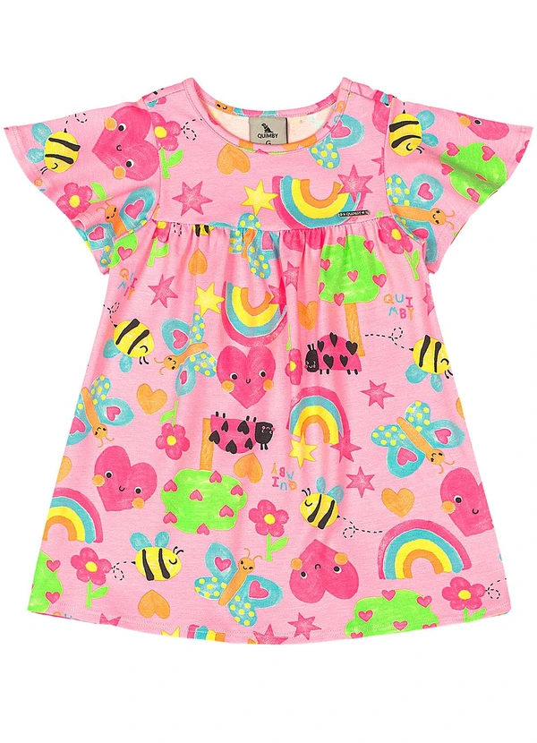 Quimby - Vestido Doce Natureza Cotton Rosa 2