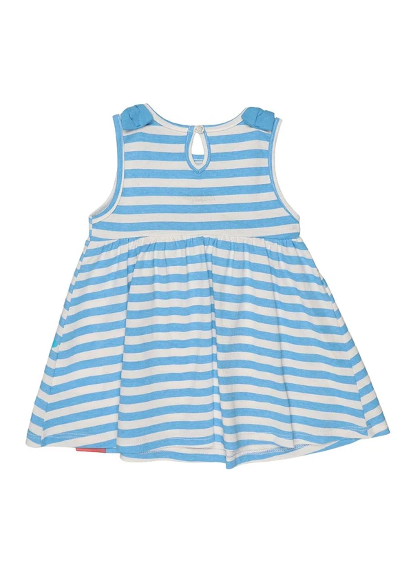 Galinha Pintadinha - Vestido e Calcinha em Meia MalhaAzul 3