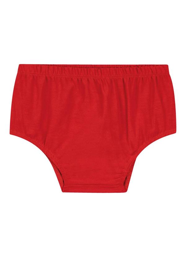 Milli e Nina - Vestido e Tapa Fralda em Tricoline Vermelho 4