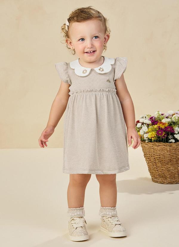 Milli e Nina - Vestido em Bee Honey Bege