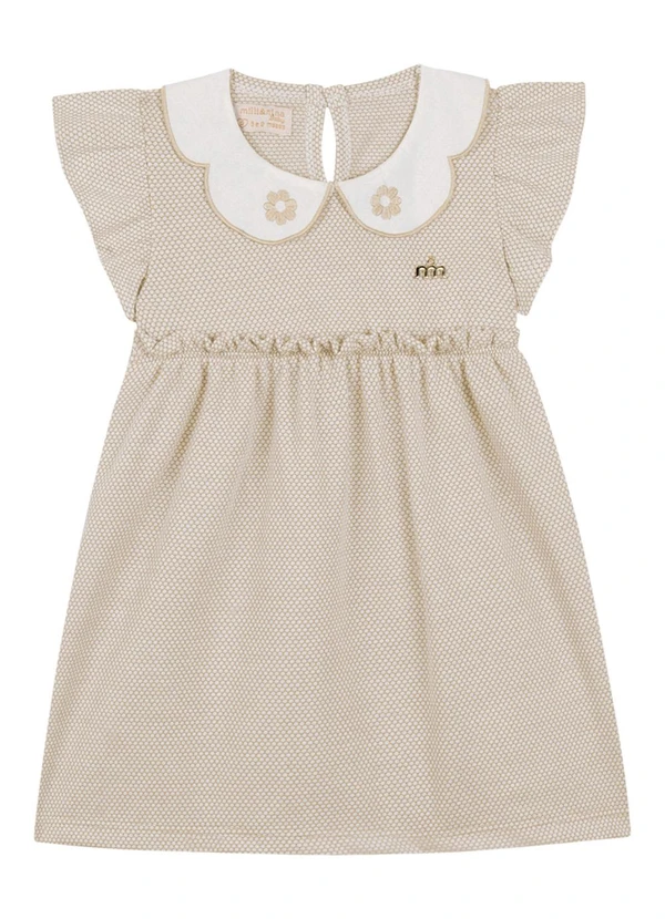 Milli e Nina - Vestido em Bee Honey Bege 4