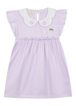 Milli e Nina - Vestido em Bee Honey Roxo - MILLI E NINA