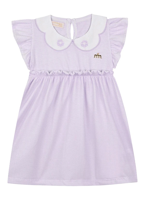 Milli e Nina - Vestido em Bee Honey Roxo