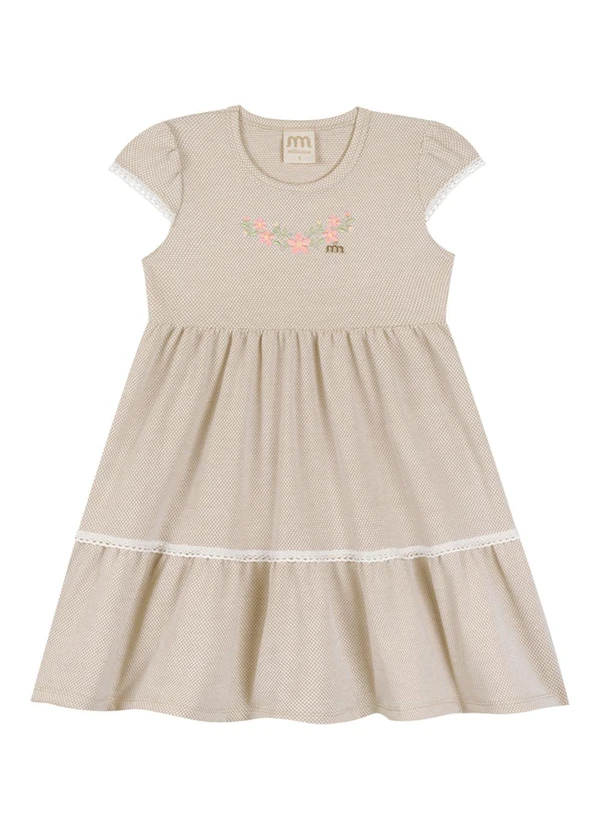 Milli e Nina - Vestido em Bee Honey Vintage Bege