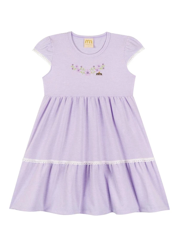 Milli e Nina - Vestido em Bee Honey Vintage Roxo 2
