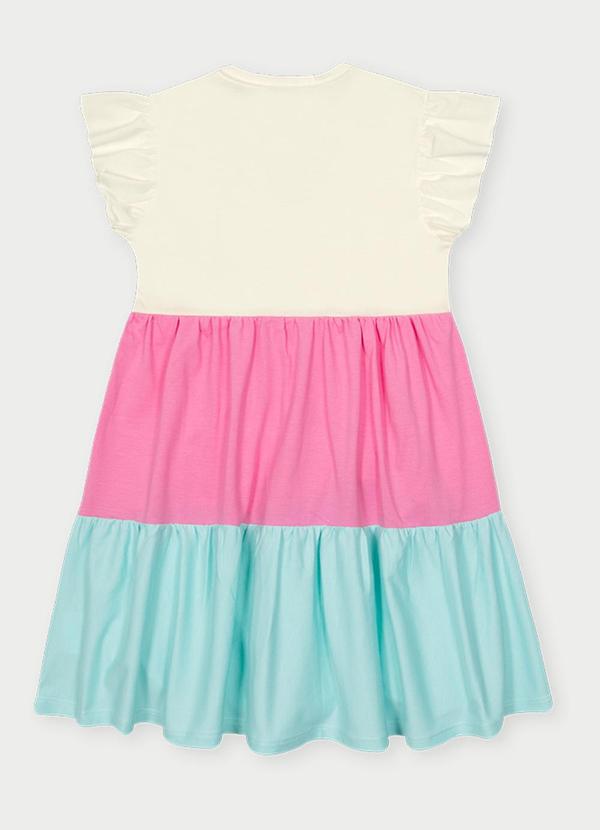 Abrange - Vestido em Camadas Menina Bege 2