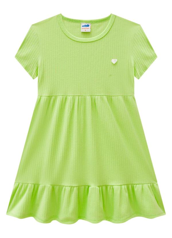 Marlan - Vestido em Canelado Pa Verde