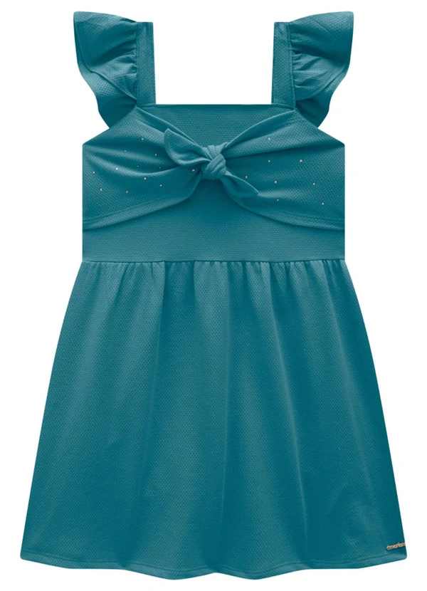 Marlan - Vestido em Cotton Bee Honey Azul 2