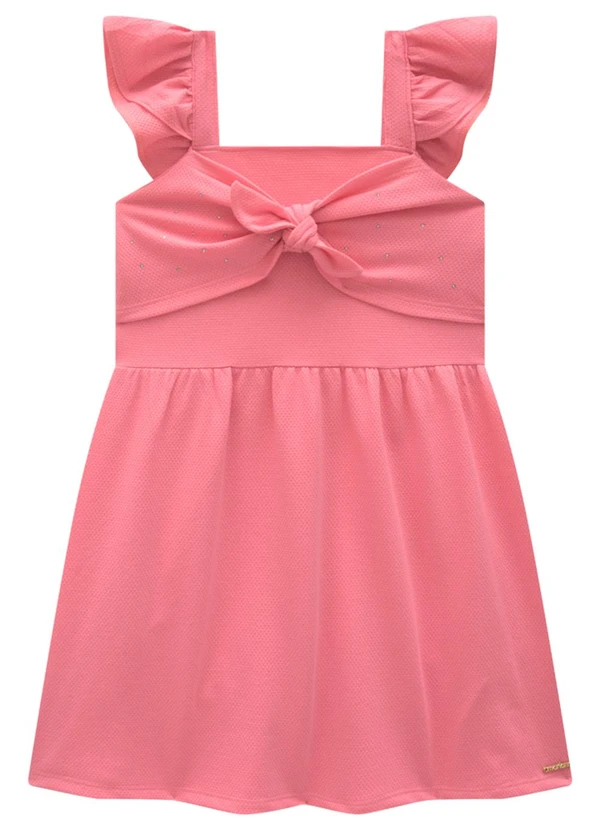 Marlan - Vestido em Cotton Bee Honey Rosa