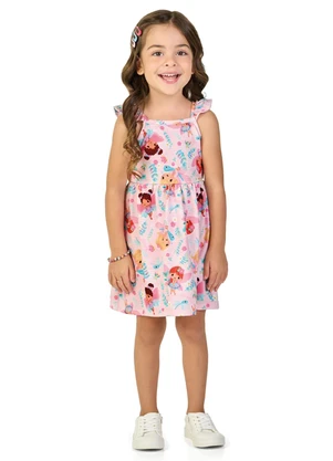 Marlan - Vestido em Cotton Fadas Encantadas Rosa - MARLAN