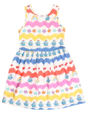 Vestido em Cotton Galinha Pintadinha (Branco) - GALINHA PINTADINHA