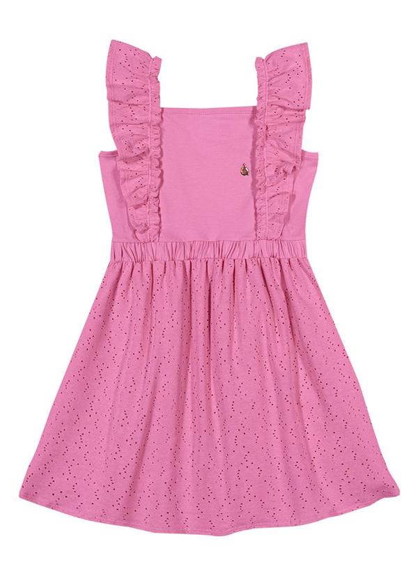 Alenice - Vestido em Cotton Light de Alça Menina Rosa 1