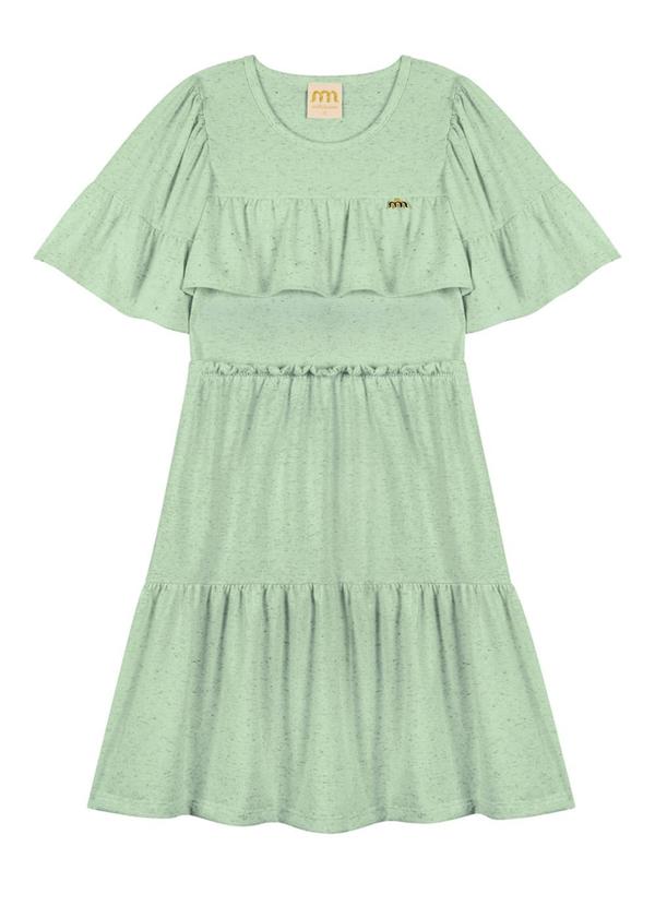 Milli e Nina - Vestido em Cotton Linho Verde 3
