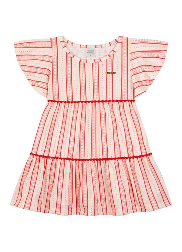 Marlan - Vestido em Cotton Maquinetado Bege 2