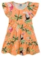 Marlan - Vestido em Cotton Maquinetado Diversão Rosa - variação: Laranja