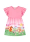 Marlan - Vestido em Cotton Maquinetado Laranja - variação: Rosa