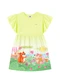 Marlan - Vestido em Cotton Maquinetado Laranja - variação: Verde
